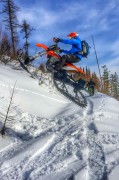 Snowbiking the KTM