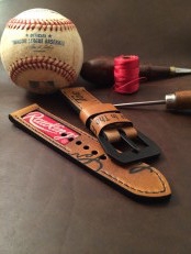 Handcrafted Spalding Baseball Glove Watch Strap 