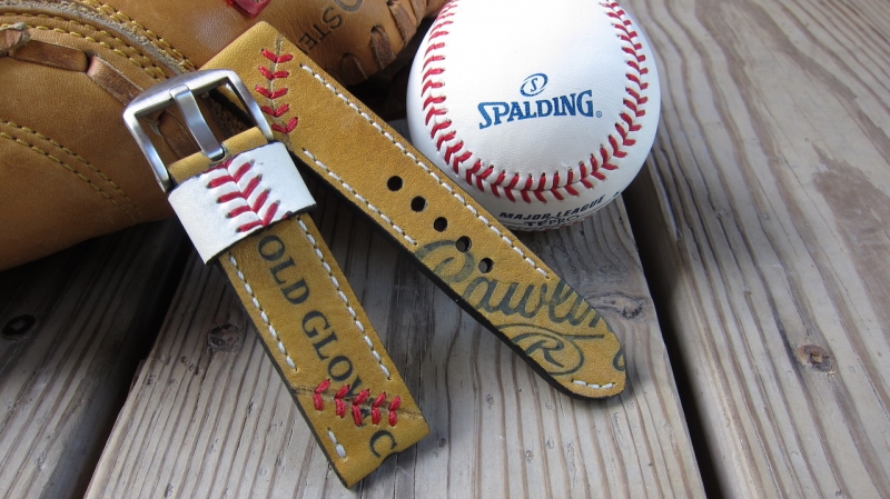 Baseball glove watch straps !! #StrapsbyBoneshaker