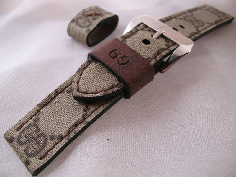 gucci leather strap