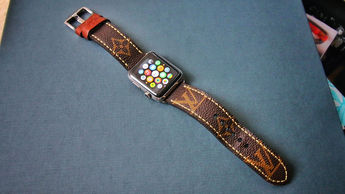 louis vuitton custom apple watch band